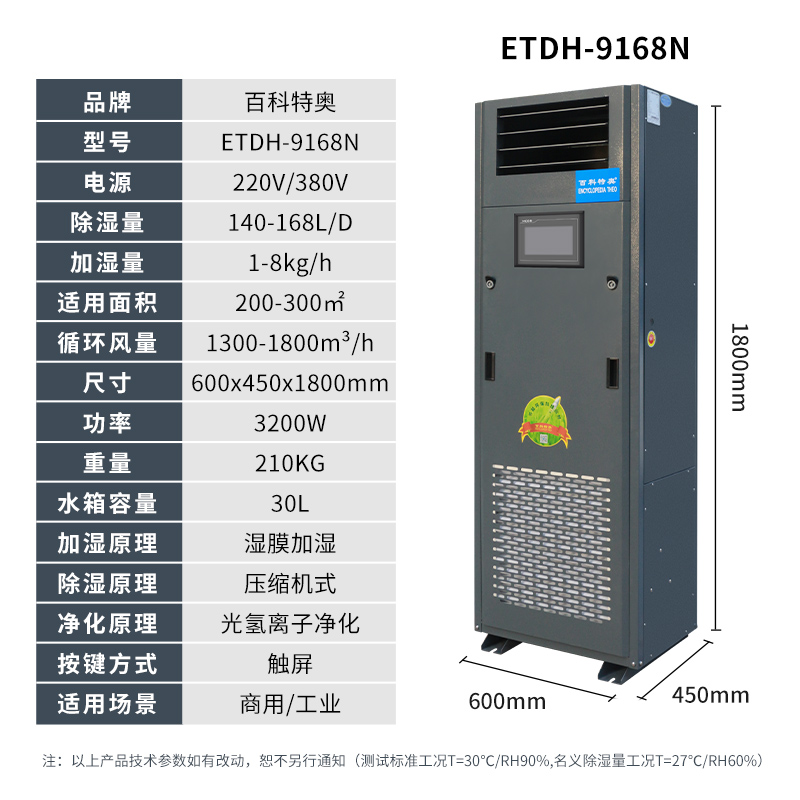 恒湿机ETDH9168N，机房恒湿一体机