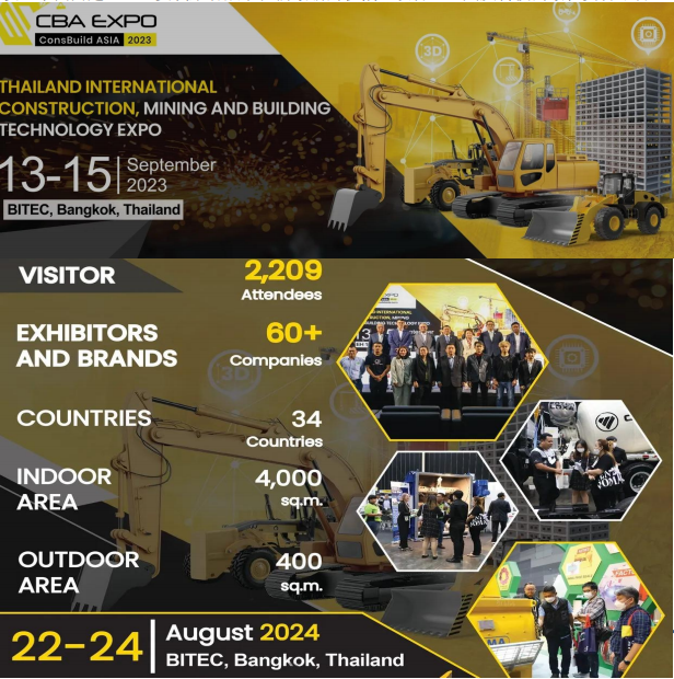 2024年8月泰国（曼谷）工程机械展览会 CBA Expo