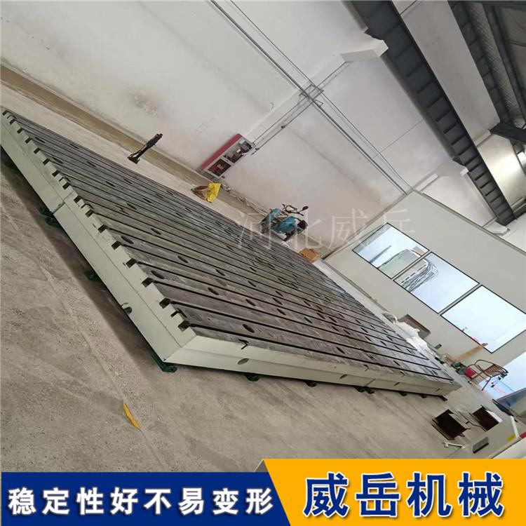 铸铁检测平台平面度高 铸铁平台耐磨防绣 铁地板荷载90吨