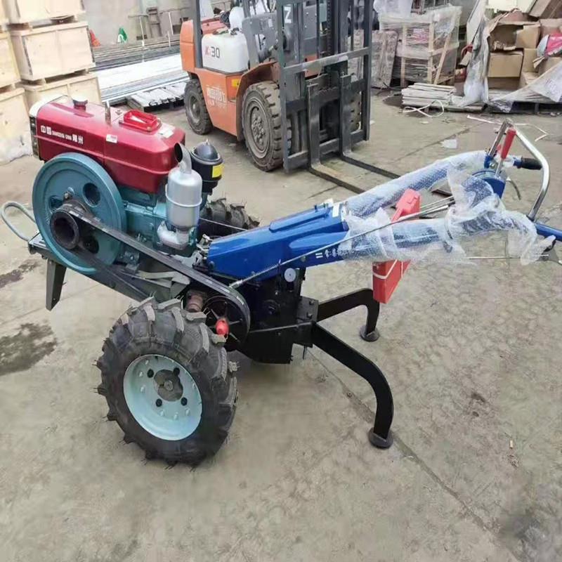 柴油手扶式绞磨机 15马力两轮绞磨机