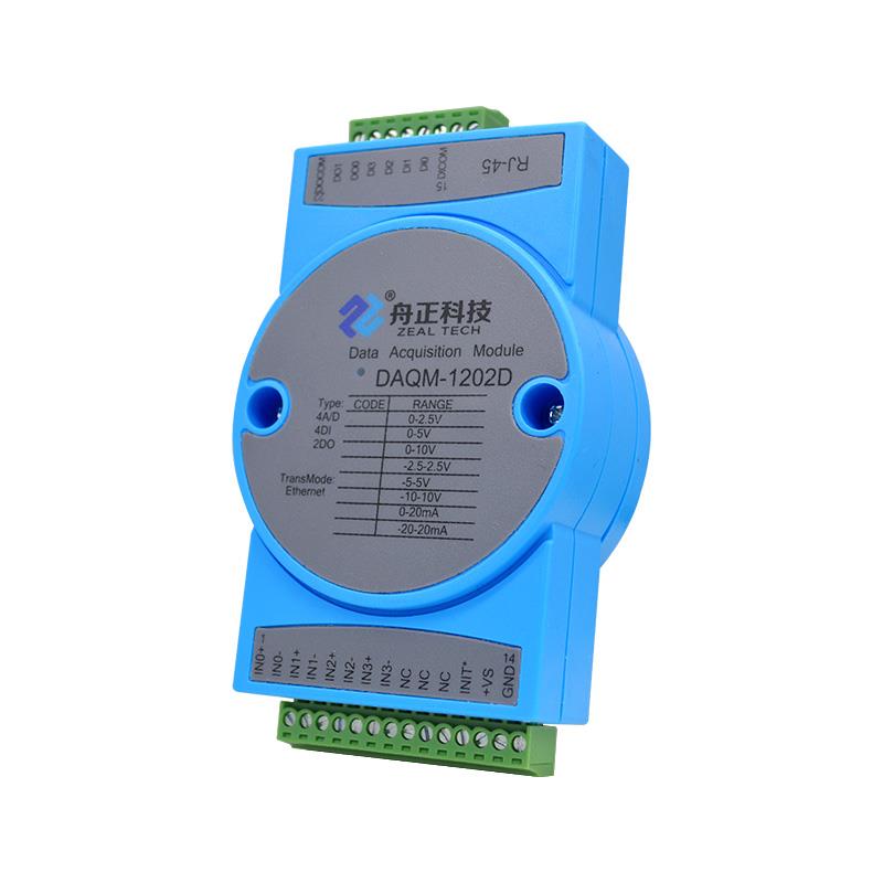 舟正科技以太网 ModbusTCP 10 通道混合信号测控模块DAQM-1202D